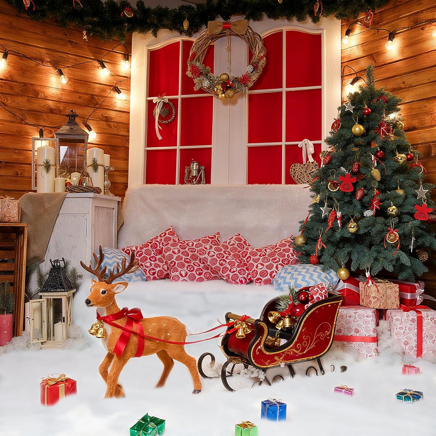 Palonu Snow Blanket - Thick, Soft Artificial Snow Cover for Christmas Decor | 3 x 8 Ft Fluffy White Blankets