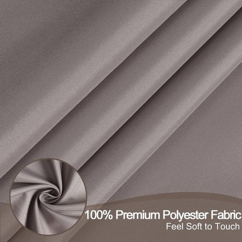 AooHome Shower Curtain Liner, Fabric Bathroom Curtain with Hooks for Hotel, Weighted Hem, Water Repellent, Chocolate, 72 x 75 Inch