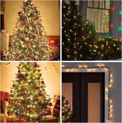 Dazzle Bright Mini String Lights - 60FT 300 Incandescent Warm White Fairy Lights for Indoor/Outdoor Decor