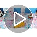 Fall Gender Reveal Party Supplies Set for 50 Guests - Pink & Blue Decoration