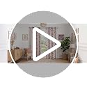 Pink Floral Blackout Curtains for Girls Bedroom 52 x 63 Inches - Pack of 2