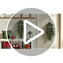 Artificial Cedar Christmas Teardrop Swag Set - 29 Inch Holiday Decor