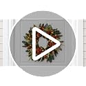 24-Inch Pre-Lit Christmas Wreath with Pine, Berries & LEDs for Front Door
