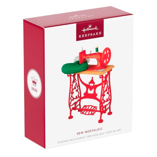 Hallmark Keepsake Christmas Ornament Sew Nostalgic 2026 Vintage Sewing Machine