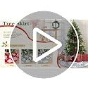 Gray 48 Inch Faux Fur Christmas Tree Skirt Snowflake Decor Large Holiday Cover
