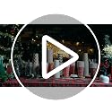 Christmas Paper Cups with Lids & Sleeves 16 oz - Red & Green Stripe, 100 Sets