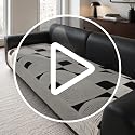 OHSIO Geometric Couch Cover - Brown 35''x 70.8'' Sofa Seat Cushion Cover