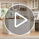 HOSTACK 13 Gallon Kitchen Trash Can Cabinet White - Space-Saving Garbage Storage