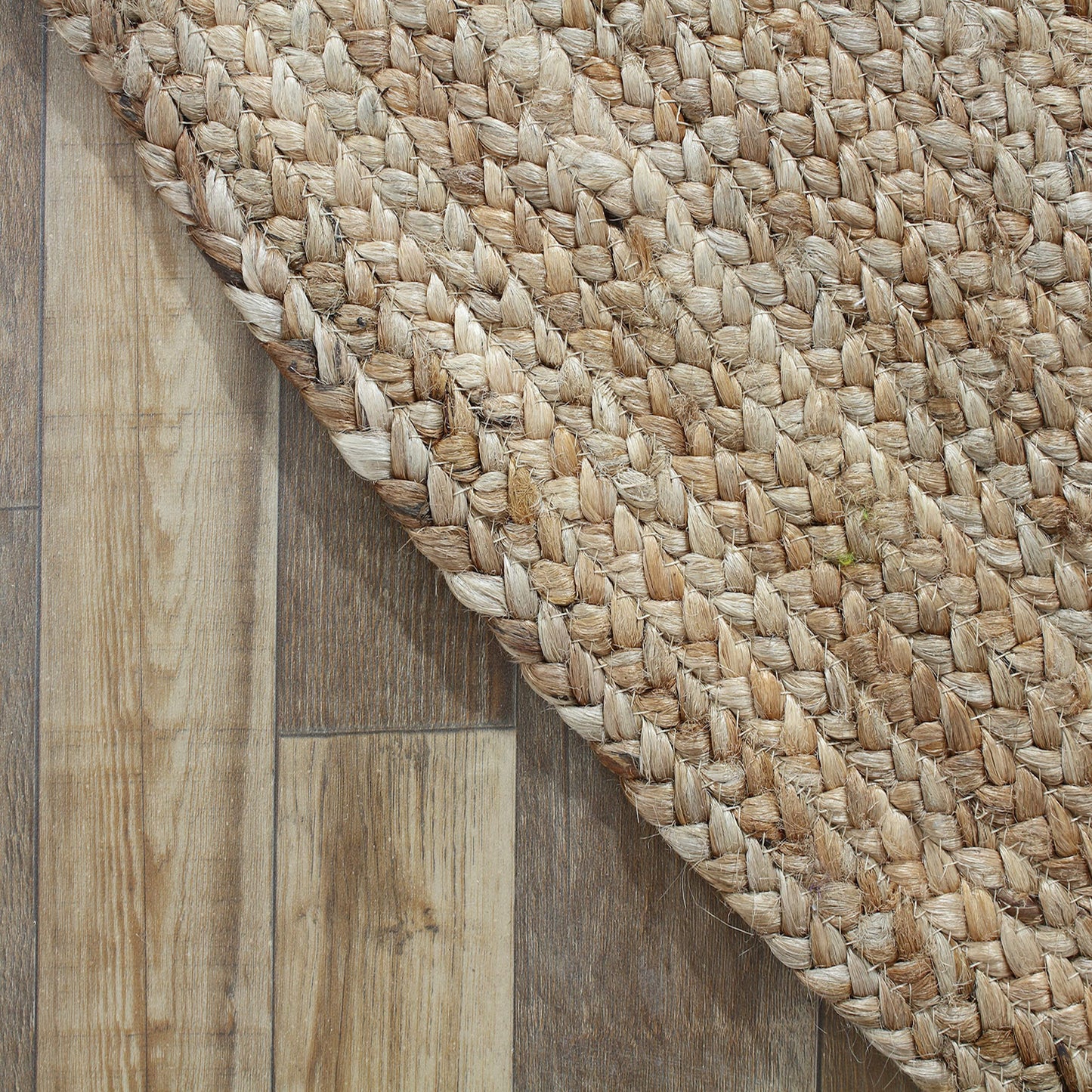 Signature Loom Handcrafted Farmhouse Jute Accent Rug (8 ft Round) - Soft & Comfortable Jute Area Rug - Natural Jute Rug to Bring a Sense of Peace & Relaxation – Jute Rugs for Living Room