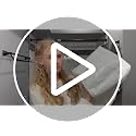 Cotton Waffle Shower Curtain Set Waterproof No Hook with Liner 72x75 Inches