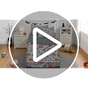 Halloween Pumpkin Kids Zipper Bedding Set - Full Size 3-Piece
