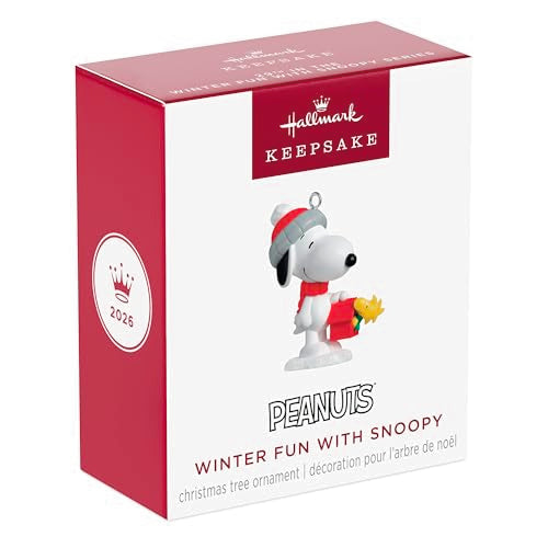 2026 Winter Fun with Snoopy Christmas Ornament - Mini Peanuts Holiday Decor
