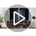 Navy Blue Sheer Curtains 52W x 84L Set of 2 Diamond Embroidered Drapes for Living Room & Bedroom - Winter Holiday Decor