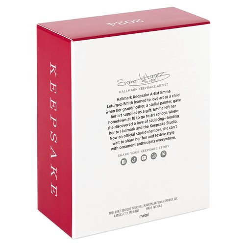 Hallmark Keepsake Christmas Ornament 2024, The Beauty of Birds Allen's Hummingbird Special Edition, Metal, Gifts for Nature Lovers