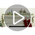 6ft Christmas Garland with Lights - Mantel Decor, Green Conifer, Red Berries & Pine Cones