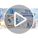 White Tooth Fairy Pillow with Book & Tracking Chart Set for Boys Girls
