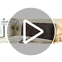 Queen Leather Look Bed Headboard Cover - Brown Stretch Slipcover - Tj-01brown