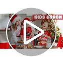 Kids Rainbow Unicorn Chef Apron Small 3-5 Years Christmas Tree Design