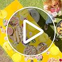 Yellow Disposable Party Plates Cups Set | 229PCS Celebration Dinnerware