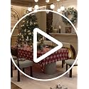 Red Snowflake Tablecloth 60x108 Inches - Holiday Spillproof Cotton Linen Cover for Christmas & Winter Parties - Variation: Red Dne / 108"x 60"