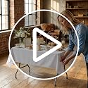 White 6 Pack 60 x 102 Inch Rectangular Tablecloth - Wrinkle & Stain Resistant Polyester, Washable Dining Cover for Parties & Camping Variation of THIS listing