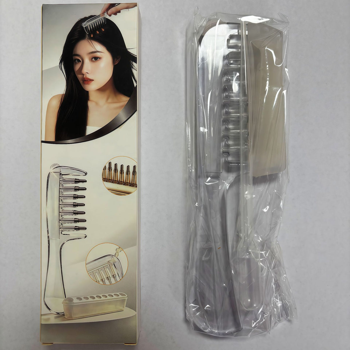 Red Light Electric Scalp Massager Comb with Essential Oil Applicator