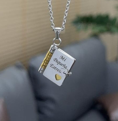 Engravable Heart Geometric Titanium Steel Necklace
