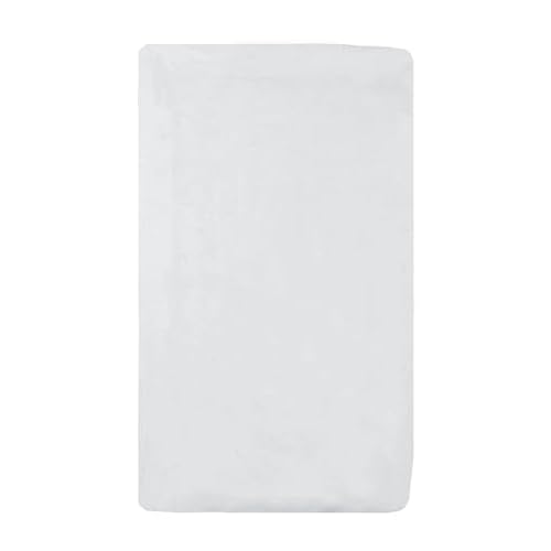 American Baby Company 100% Natural Cotton Fitted Cradle/Bassinet Sheet 36" x 18" - Soft, Breathable & Hypoallergenic Bed Sheet, White, Neutral for Boys & Girls