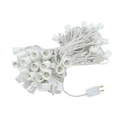 100 Foot Outdoor C9 String Light Set with White Sockets - Holiday & Christmas Lighting