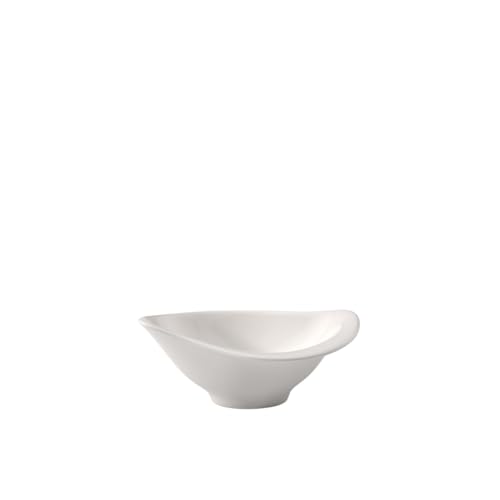 Villeroy & Boch New Cottage Special Serve Salad Collection Small Dip Bowl, 4.75 x 3 in, Small 2.75 oz Capacity, Premium Porcelain, Made in Germany, Rich, Creamy White