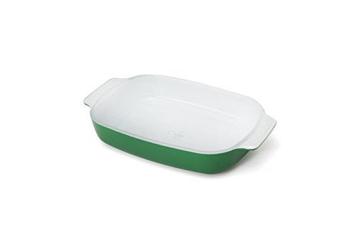 Creo SmartGlass Cookware, 1-quart Baking Dish, Bali Green