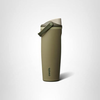 Owala FreeSip Sway Insulated Stainless Steel Water Bottle with Two-Way Spout, Built-In Straw and Bucket Handle, Made for Travel, School, and Sports, 30oz, BPA Free, Leak Proof, Off Road