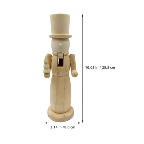 DIY Wooden Nutcracker Soldier Ornament - Unfinished Christmas Decor