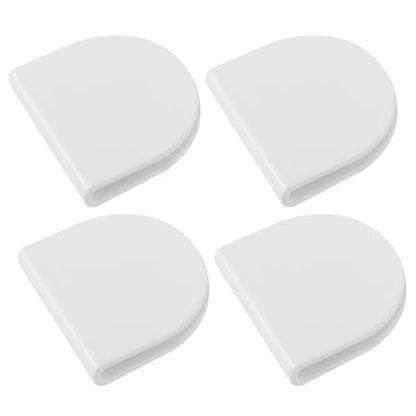 Self-Adhesive Shower Curtain Clips - No Drill Bathroom Accessories (4 Pack)