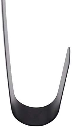 Sattiyrch 15" Wreath Hanger - Sturdy Steel Over The Door Hook for Front Door (Black, 1)