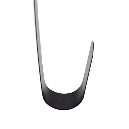 Sattiyrch 15" Wreath Hanger for Front Door,Sturdy Steel Wreath Door Hanger,Over The Door Hanger Hook (Black,1)