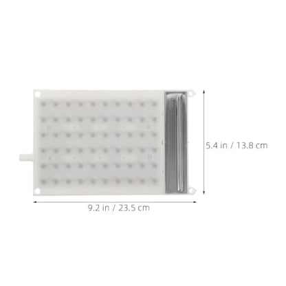 Rectangle Rain Shower Head Set - Ceiling or Wall Mount, 2 Pieces