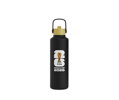 Drib 24oz Insulated Water Bottle - FIFA World Cup 2026 Edition with Leak-Proof Straw Lid - Midnight Variation