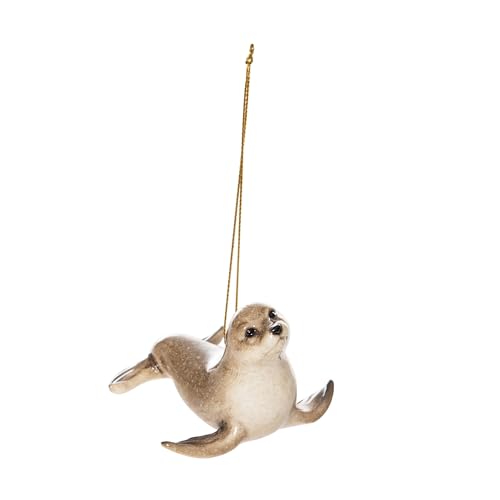 Sea Lion Holiday Ornament - Coastal Nautical Decor, 2.17 Inch Hanging Decoration