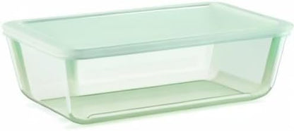 Pyrex Colors Tinted Large Rectangular Food Storage Container - 11 Cup | BPA-Free, Microwave & Dishwasher Safe
