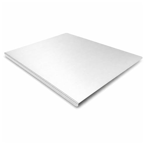 Stainless Steel Cutting Board with Lip - 15.7 x 11.8 Inch, Dishwasher Safe