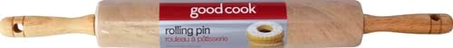 GoodCook Classic Wooden Rolling Pin - Effortless Rolling with Easy Roll Bearings | Perfect for Baking