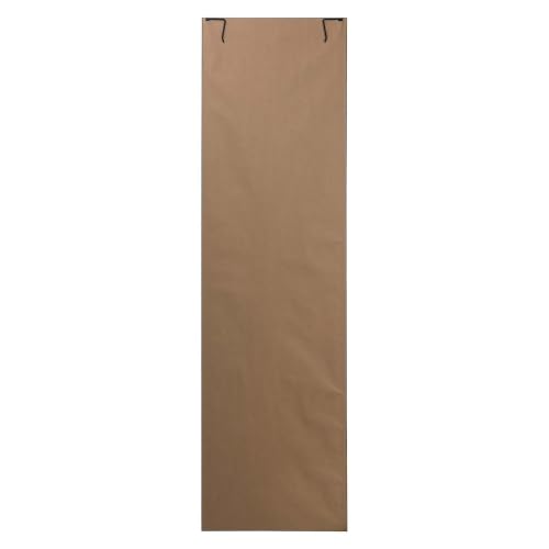 Black Over-The-Door Full-Length Mirror - Space Saving Full Body Reflection