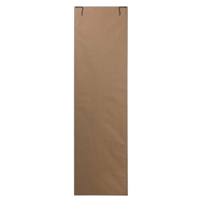 Black Over-The-Door Full-Length Mirror - Space Saving Full Body Reflection