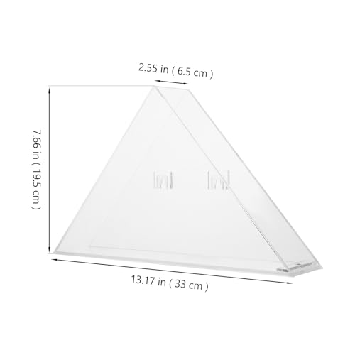 Acrylic Triangle Flag Display Case with Protective Cover Wall Mount