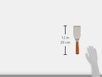 Winco TN719 Blade Hamburger Turner, 5" x 2.7/8", Medium, Stainless Steel, Brown
