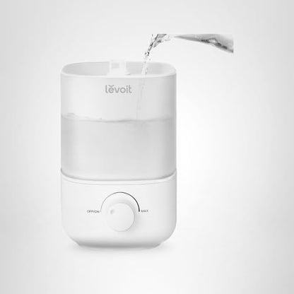 LEVOIT Top Fill Humidifiers for Bedroom, 2.5L Tank for Large Room, Easy to Fill & Clean, 28dB Quiet Cool Mist Air Humidifier for Home Baby Nursery & Plants, Auto Shut-off for Safety, 25H