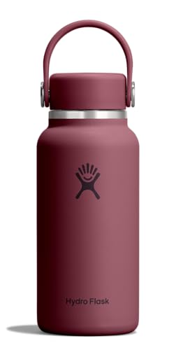 Insulated 10 Oz Micro Hydro Flask Leakproof Water Bottle Burgundy Variation