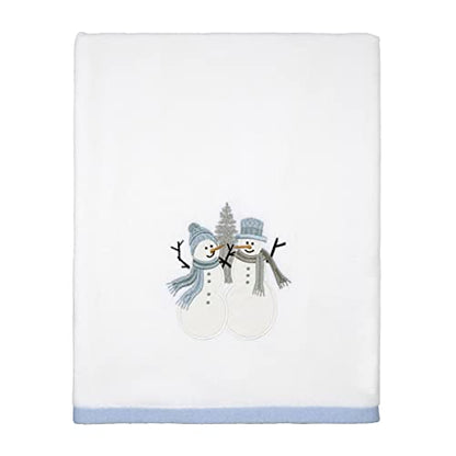 Christmas Bath Towel - Soft Absorbent Cotton Snowman Design