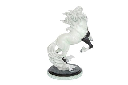 Christmas Horse Figurine - Hand-Painted Holiday Decor, 5.6 Inch